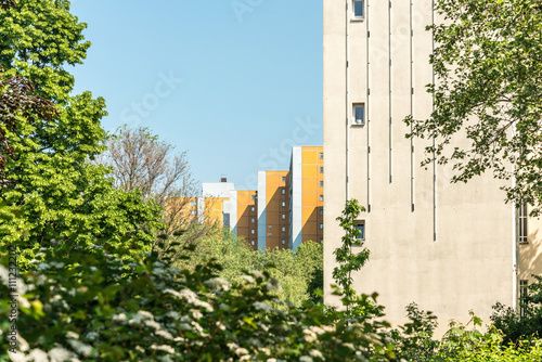 Photography BERLIN, GERMANY-May 18: Typical Street view May 18, 2016 in Berl