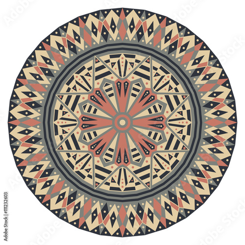 Round ethnic pattern