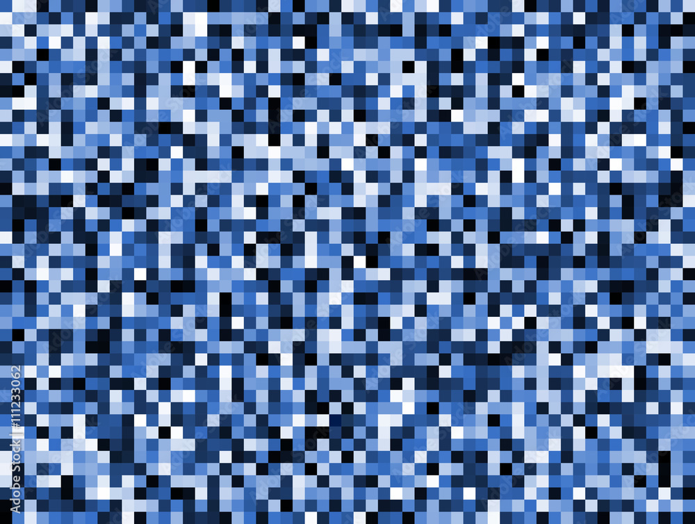 Abstract blue pixel background