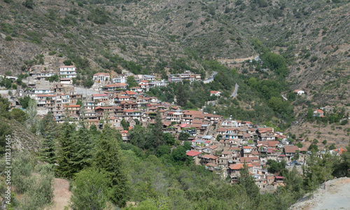 Mountain village of Askas at Troodos mountains  Cyprus