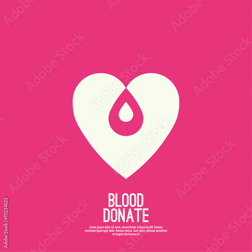 logotype blood donation