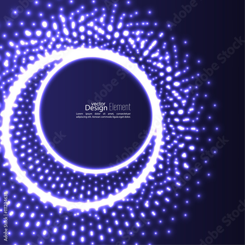 Abstract background with glowing circles