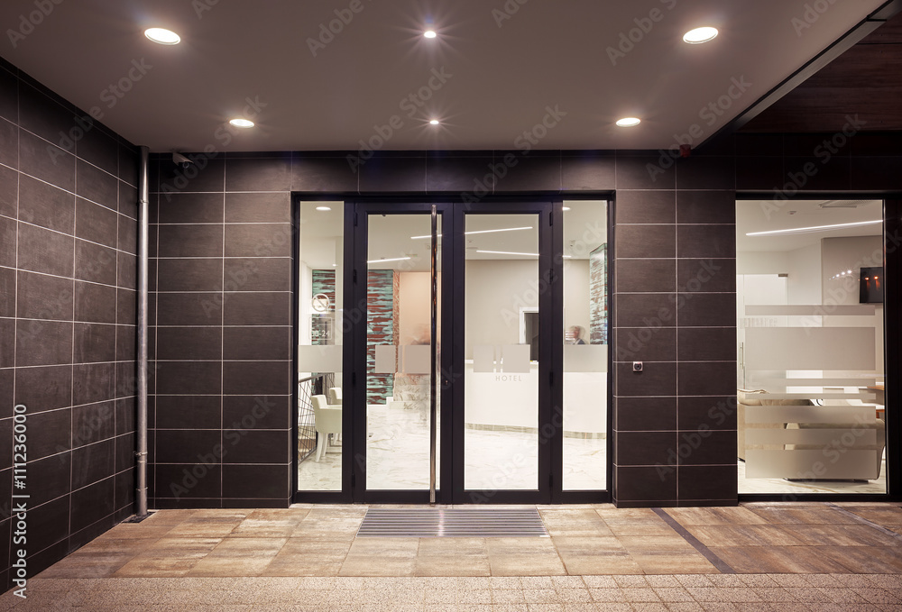 Hotel Building Entrance Hotel Building Entrance