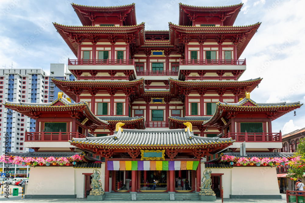 Buddha Tempel und Museum in China Town, Singapur Buddha Tempel und Museum in China Town, Singapur