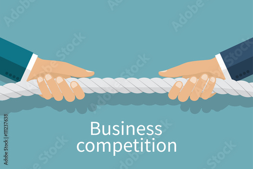 Concept of business competition.