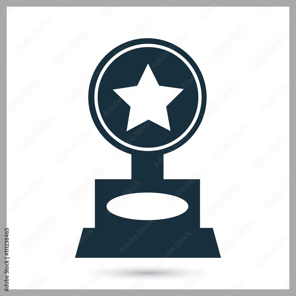 Movie award icon on the background Movie award icon on the background