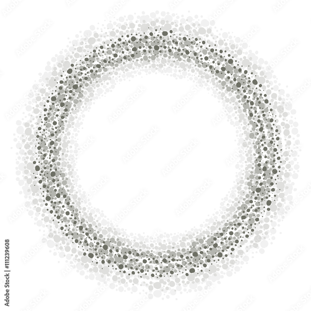 Vector hand drawn dot frame Vector hand drawn dot frame