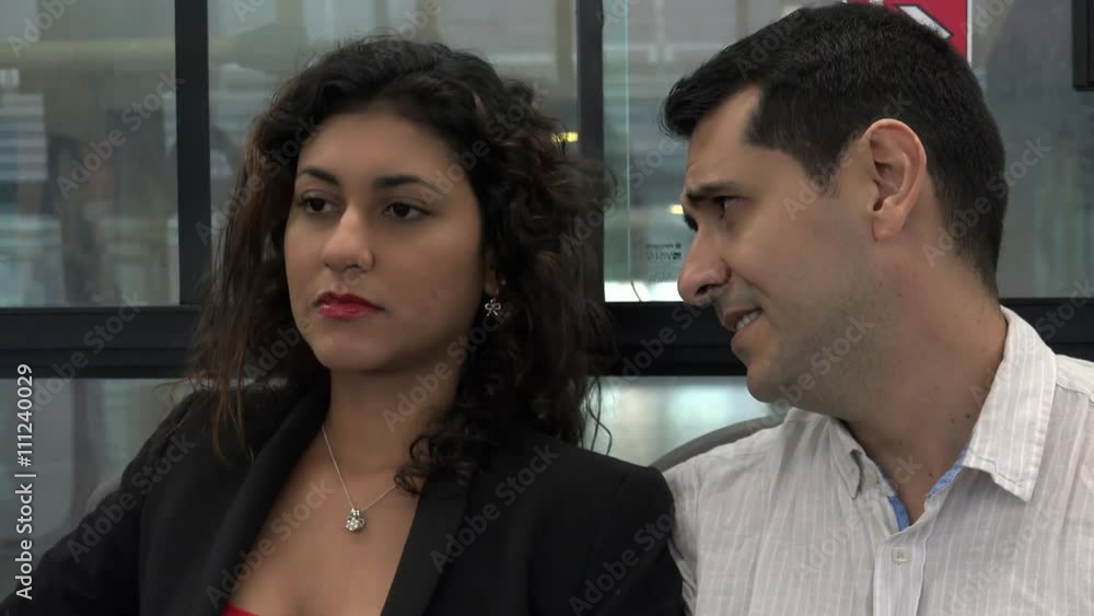 Man Annoying Or Bothering Woman On Bus Man Annoying Or Bothering Woman On Bus