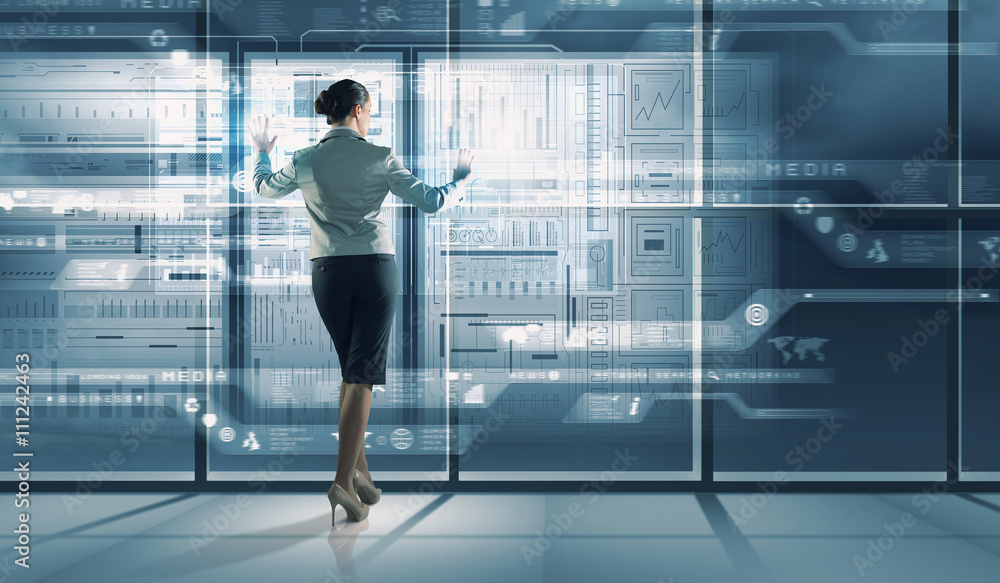 Fototapeta premium Using innovative technologies