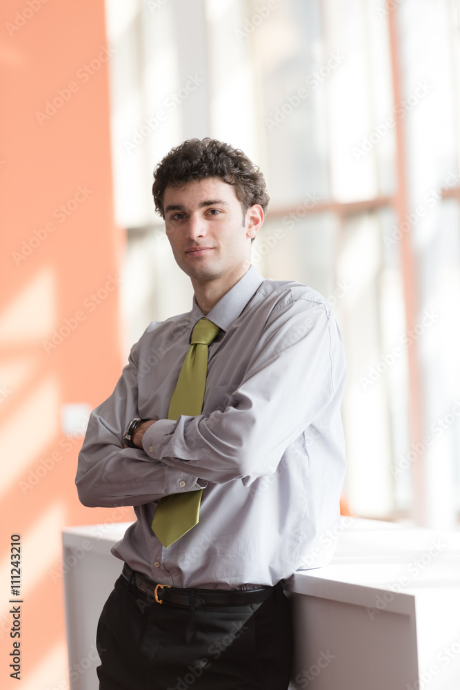 portrait of young business man at office portrait of young business man at office