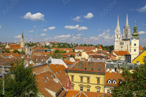 Wallpaper Mural     Landscape of a Kaptol cathedral in Zagreb   Torontodigital.ca