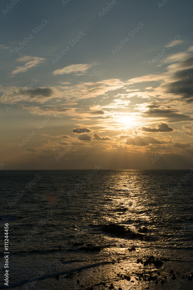 Naklejka premium 日本海の夕焼け