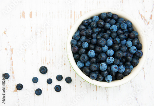 Bowl with Blueberries