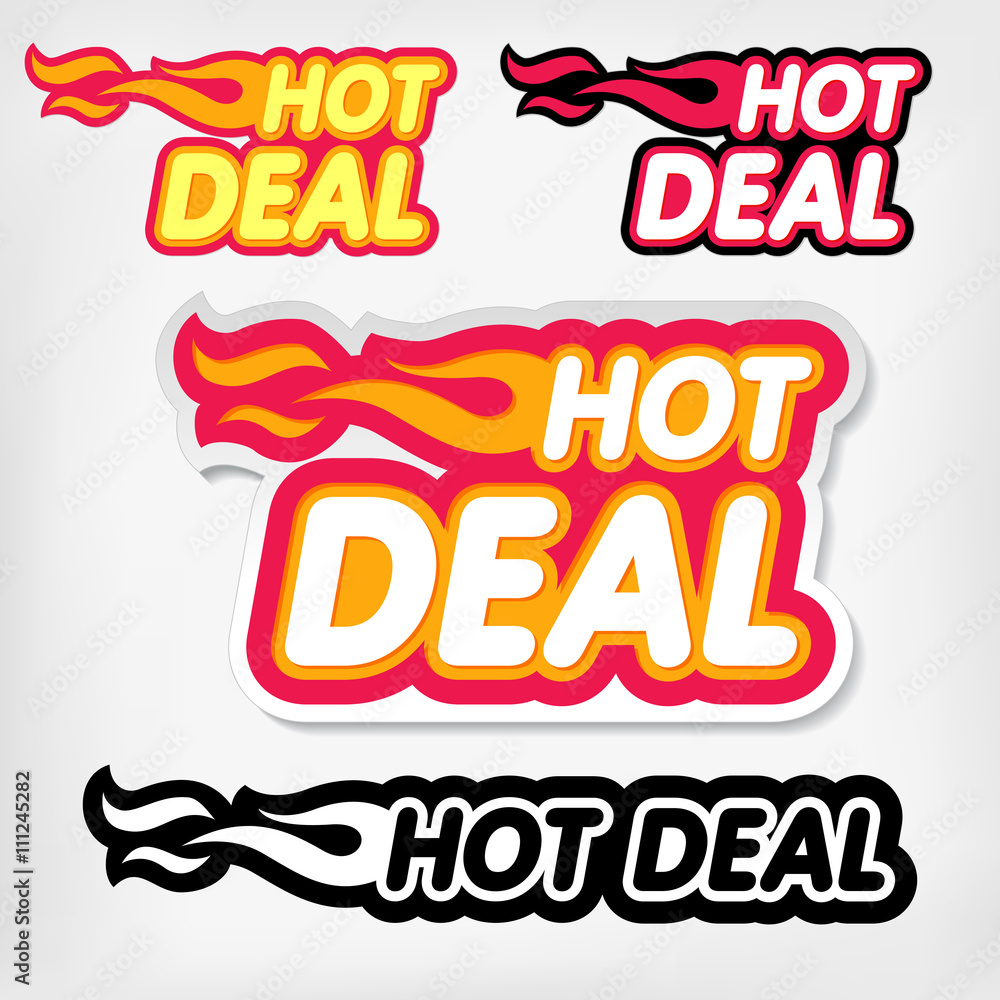 Fototapeta premium Hot Deal element design concept