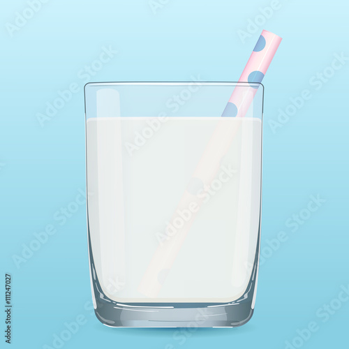 glass of milk straws