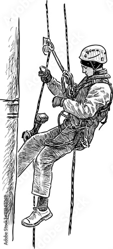  steeplejack at work