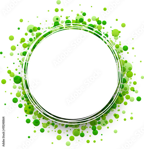 Background with green drops.
