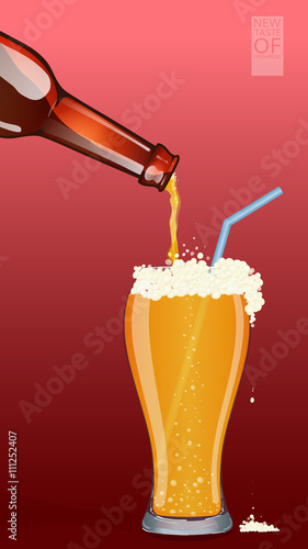 pour glass bottle