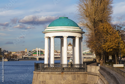 Rotunda on Pushkinskaya embankment, Moscow, Russia