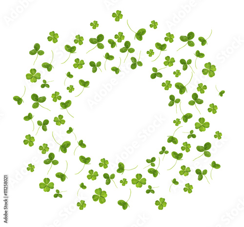 Clover leaves, isolated on white