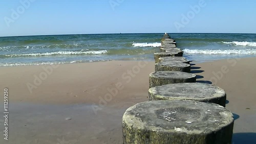 Buhnen in der Ostsee photo