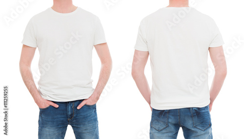 Front and back view tshirt template.