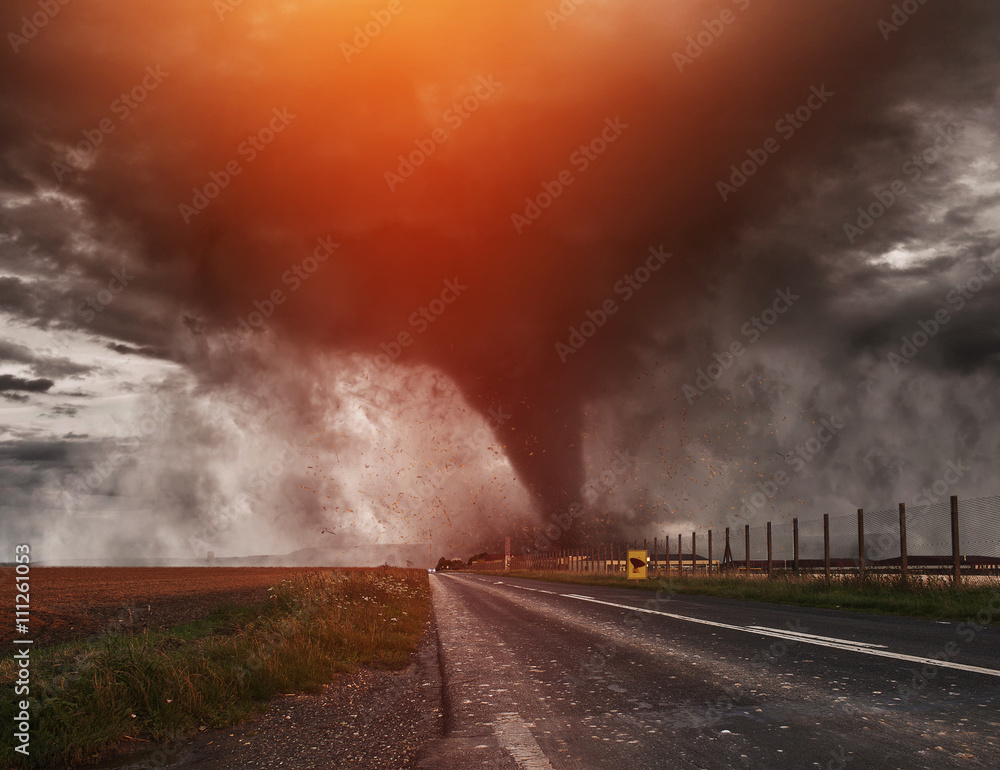 Tornado disaster concept 