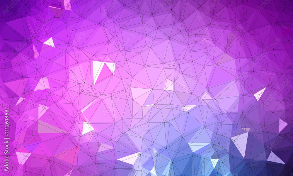 Obraz premium purple low poly background with dark purple and light purple and geometric pattern.