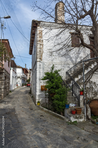 Street in the village of Theologos,Thassos island, East Macedonia and Thrace, Greece   © Stoyan Haytov