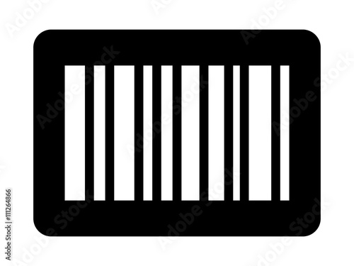 Business inventory barcode / bar code flat icon for apps and websites