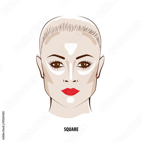 Contour and Highlight makeup.