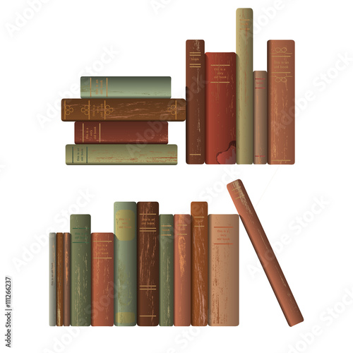 Rows of old books