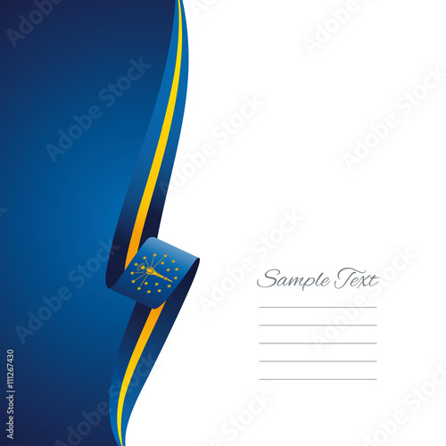 Indiana left side brochure cover vector