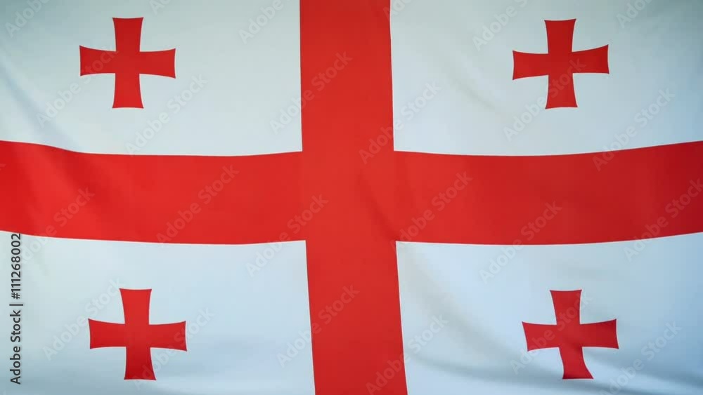 Georgia Flag real fabric Close up 4K
Georgia Flag real fabric Close up 4K