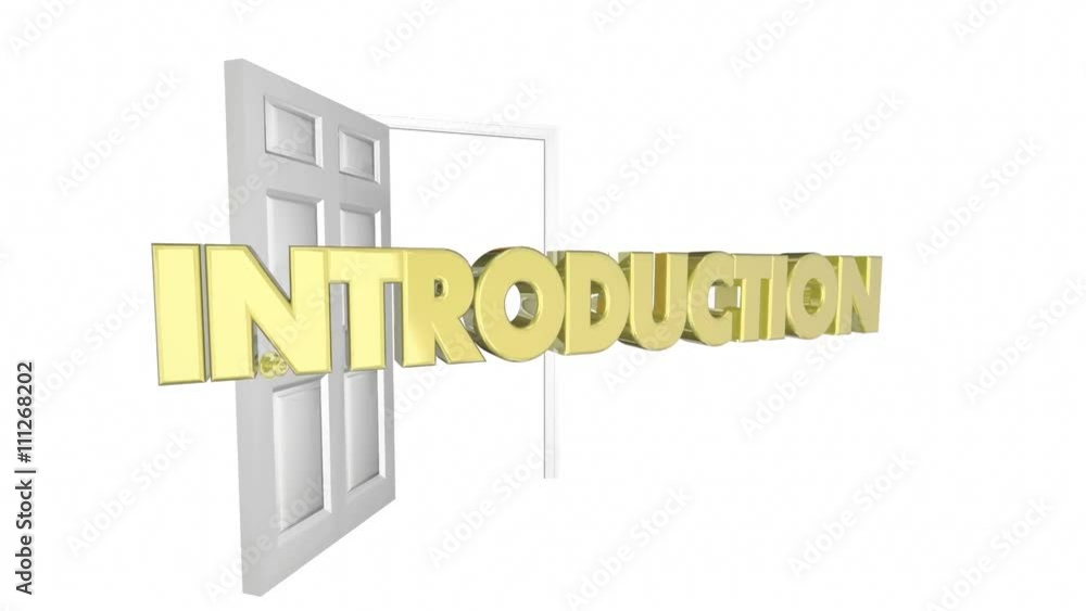 Introduction Door Opening Welcome Word 3d Animation Introduction Door Opening Welcome Word 3d Animation