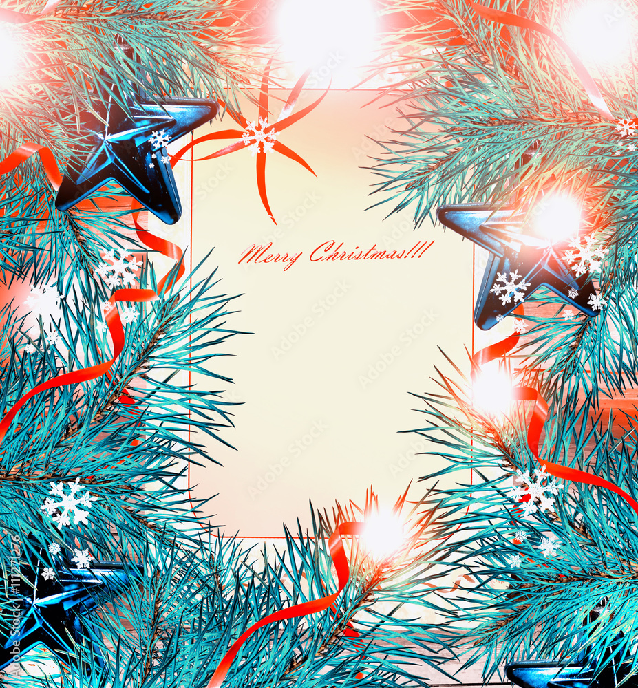 Christmas background. Christmas toy. greeting card