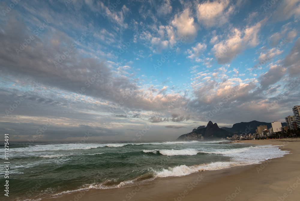 Clouds Over Ipanema Beach in Rio de Janeiro, Brazil