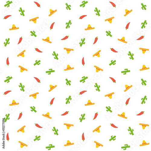 Mexican seamless pattern