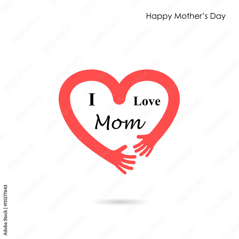 Happy Mothers Day.Love Heart Care logo.