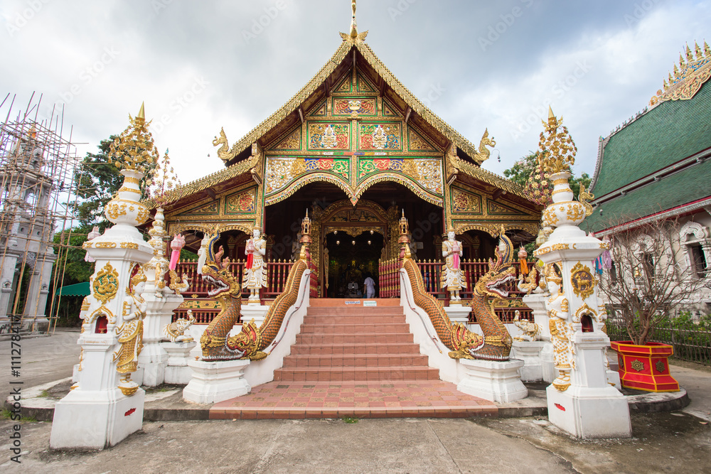 Buddhist temple, Wat Ming Mueang in Chiang Rai ,Thailand