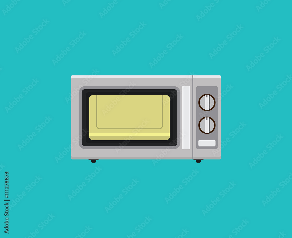 microwave single isolated object flat vector graphic illustration microwave single isolated object flat vector graphic illustration