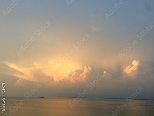 夕日に輝く雲/夕日に輝く雲