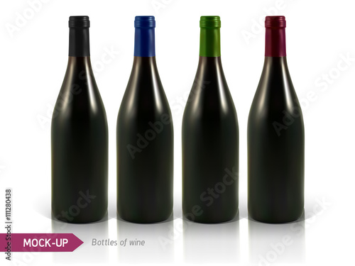 bottles of white and red wine