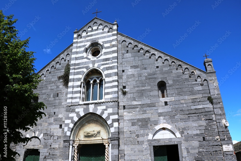 Porto Venere Liguria in Italy, Church San Lorenzo