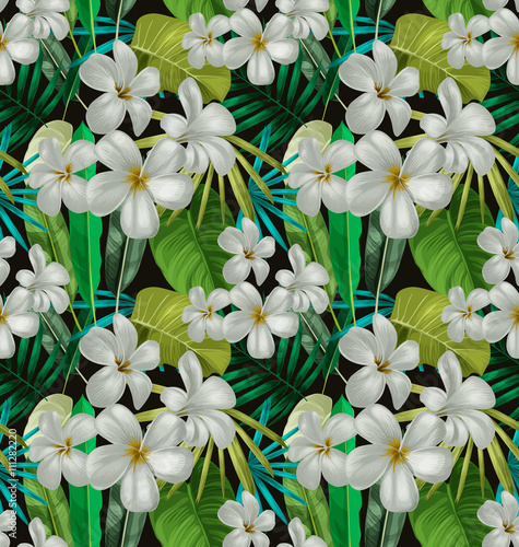 tropical floral pattern