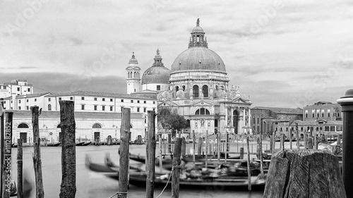 A sea view to the Basilica Santa Maria della Salute, Venice.
