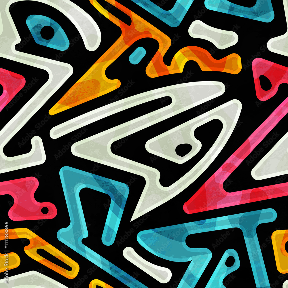funky geometric seamless pattern funky geometric seamless pattern