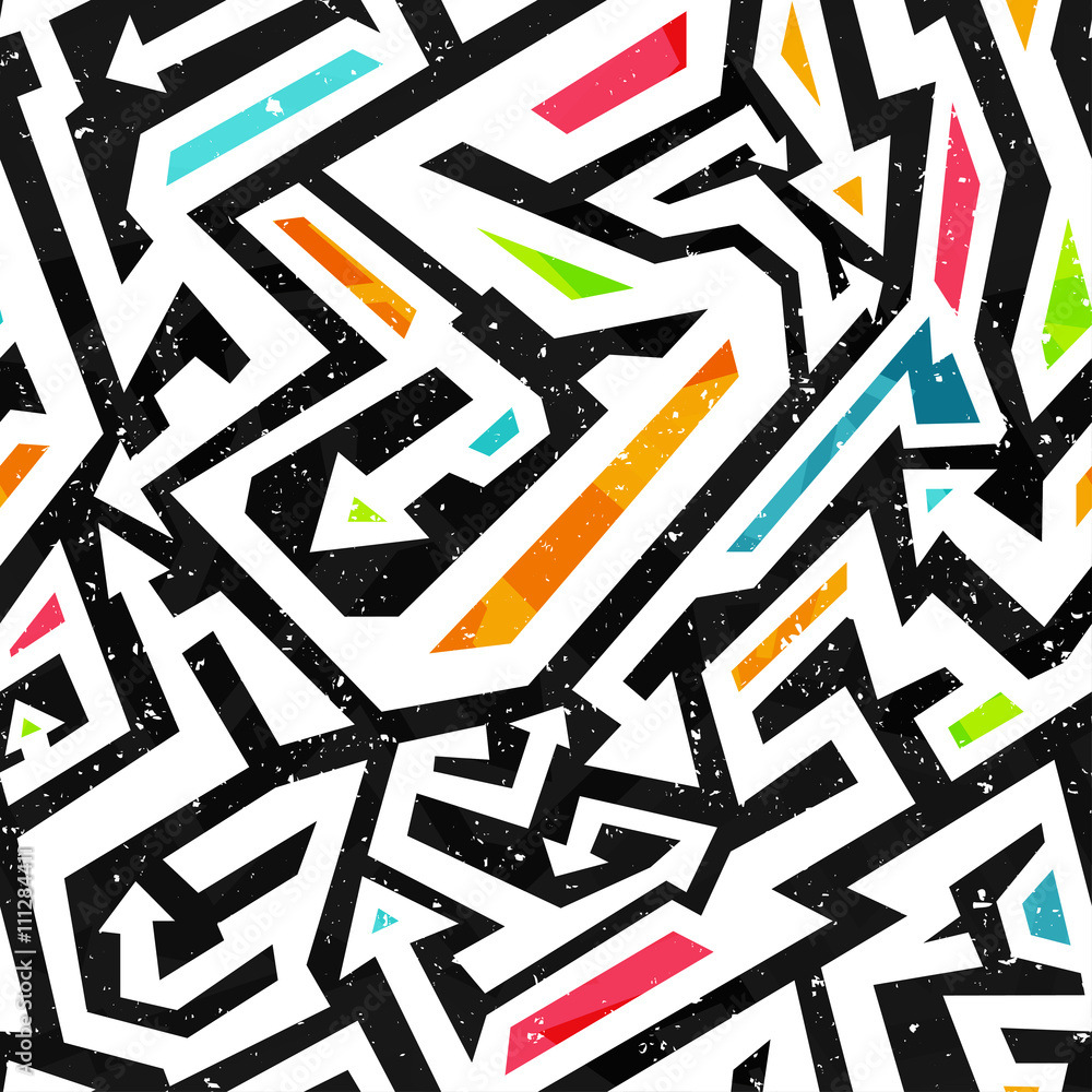 Obraz premium graffiti seamless pattern