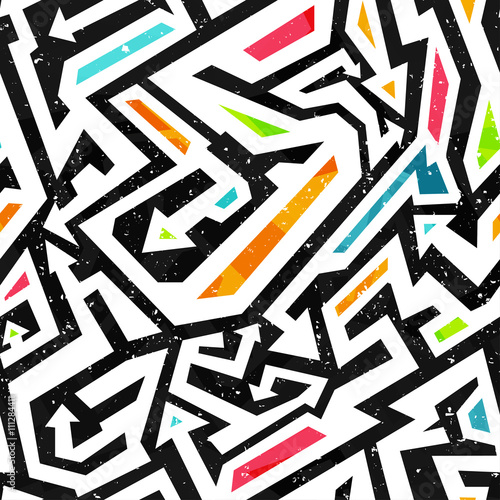 graffiti seamless pattern