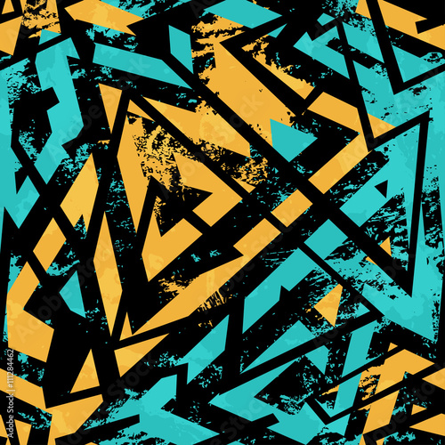 urban seamless pattern with grunge effect